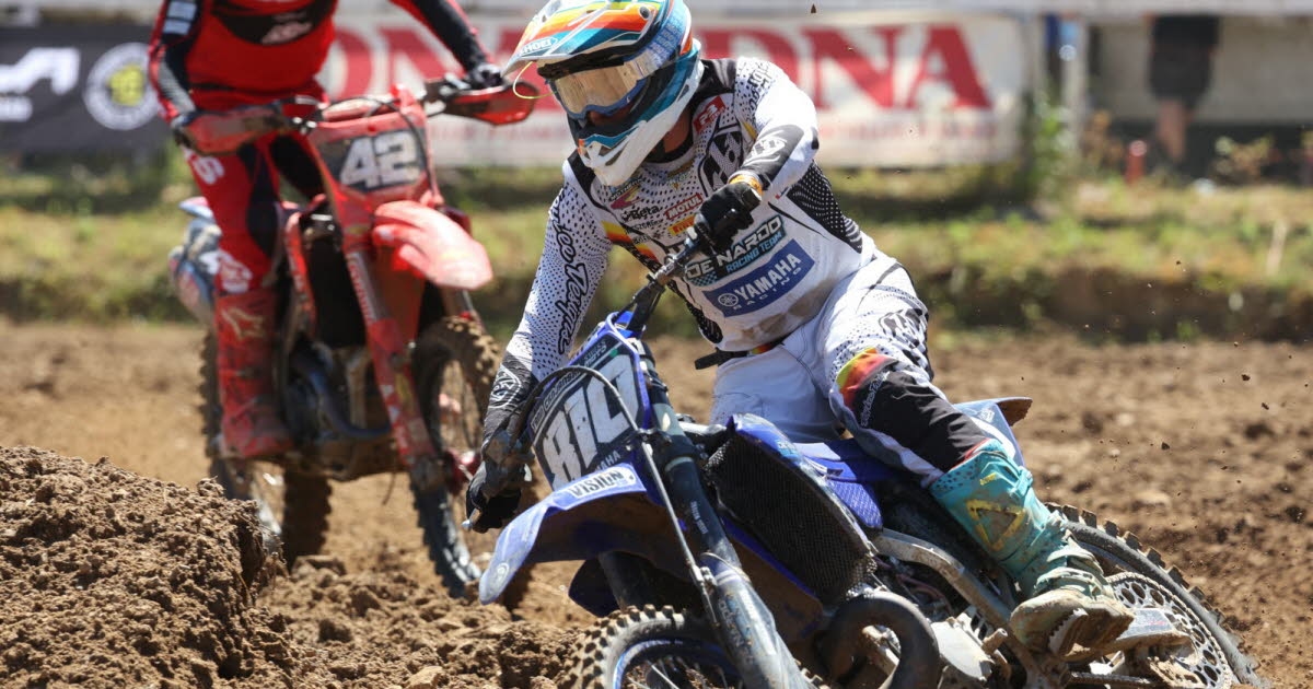Motocross. Yann Crnjanski and the Alsatians blow hot air in Mothern