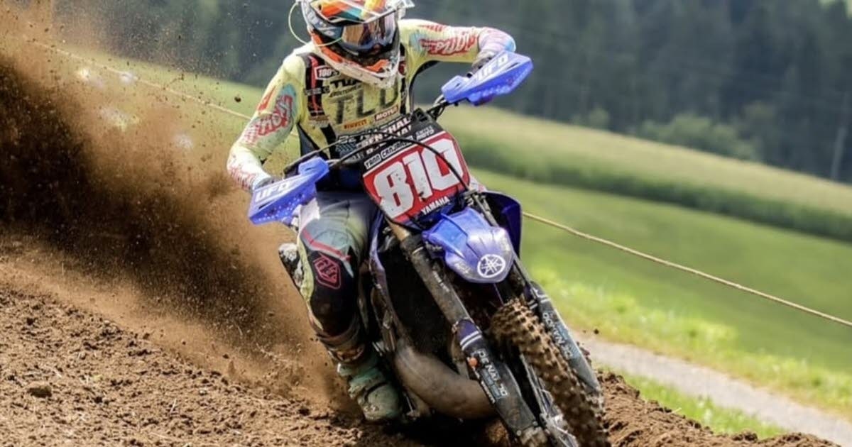 Motorcross. Yann Crnjanski, draadleider in Zwitserland