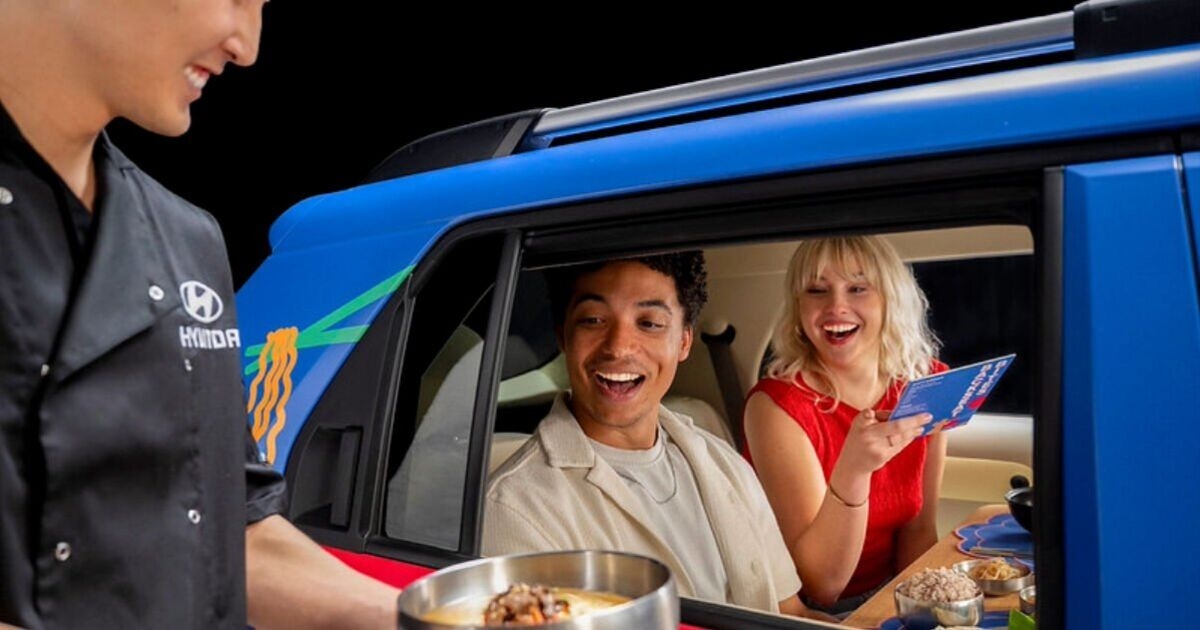 Brand new restaurant where diners must get inside car to eat