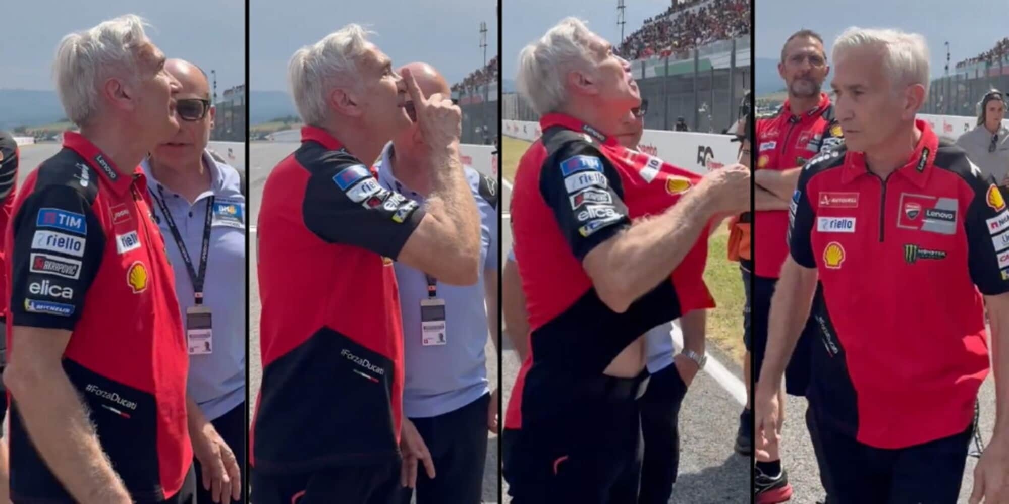 "¡Cállate!": Tardozzi furioso con los fans de Ducati por... Márquez