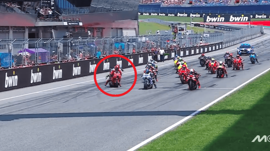 Bagnaia'nın Avusturya GP Sprint'teki korkunç başlangıcı: Önemli anlar