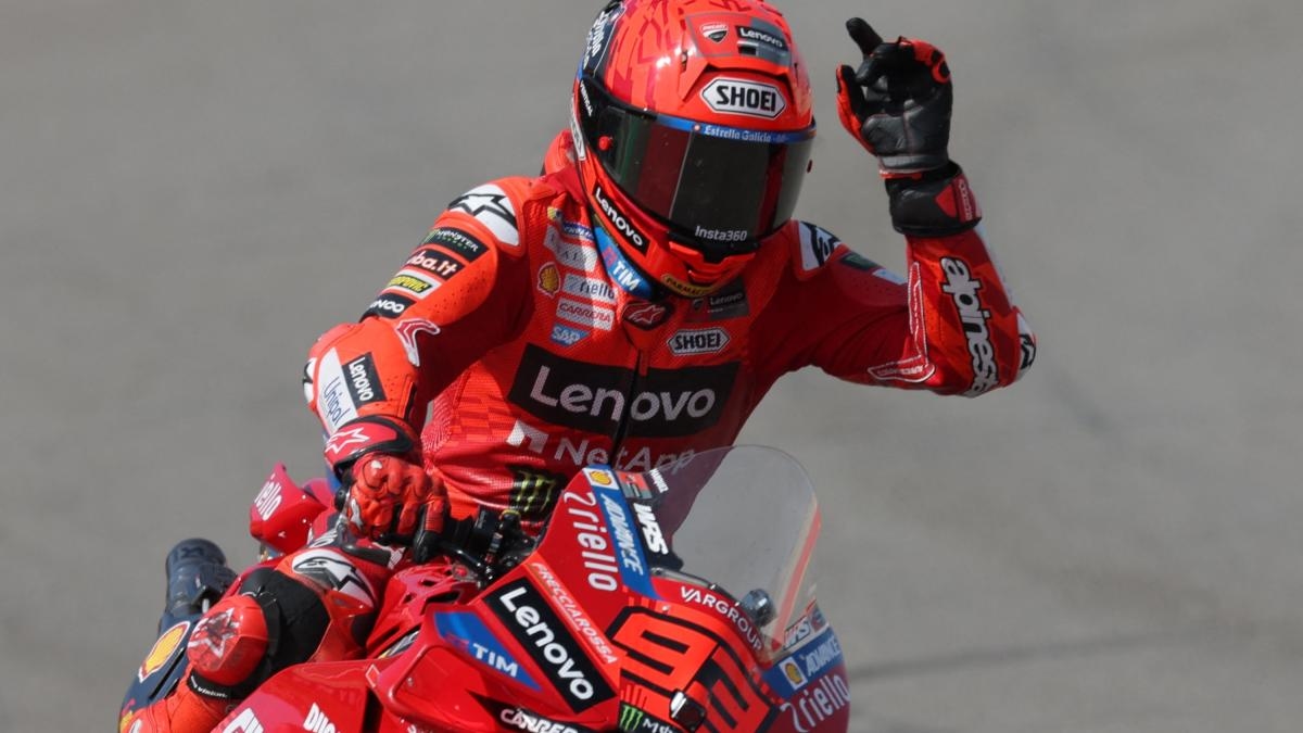 MotoGP Aragon, Marc Marquez canavarca: pole ve pist rekoru. Bagnaia 4.