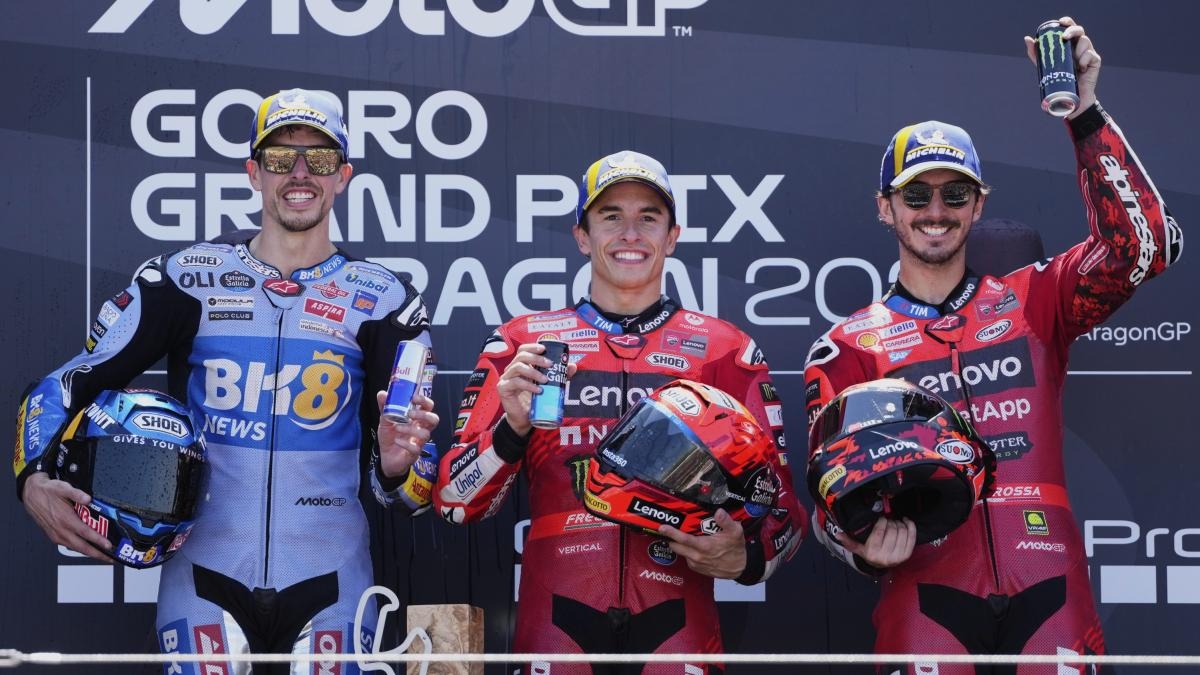 Sollievo Bagnaia: "Podio che dà fiducia". Esaltazione Marc Marquez: "Che weekend..."