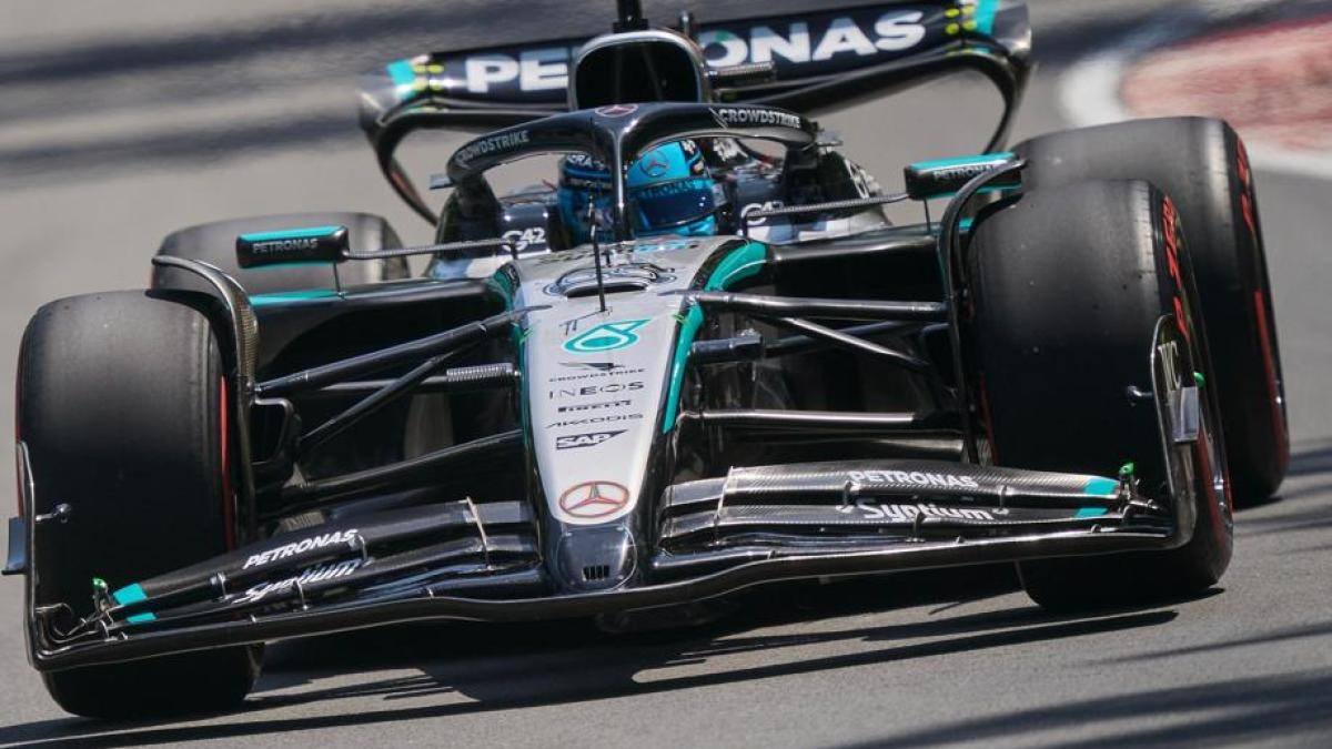 FINAL DO GP DO Canadá, Q3: Russell conquista a pole, seguido por Verstappen e Piastri. Hamilton em quinto, Leclerc em oitavo.