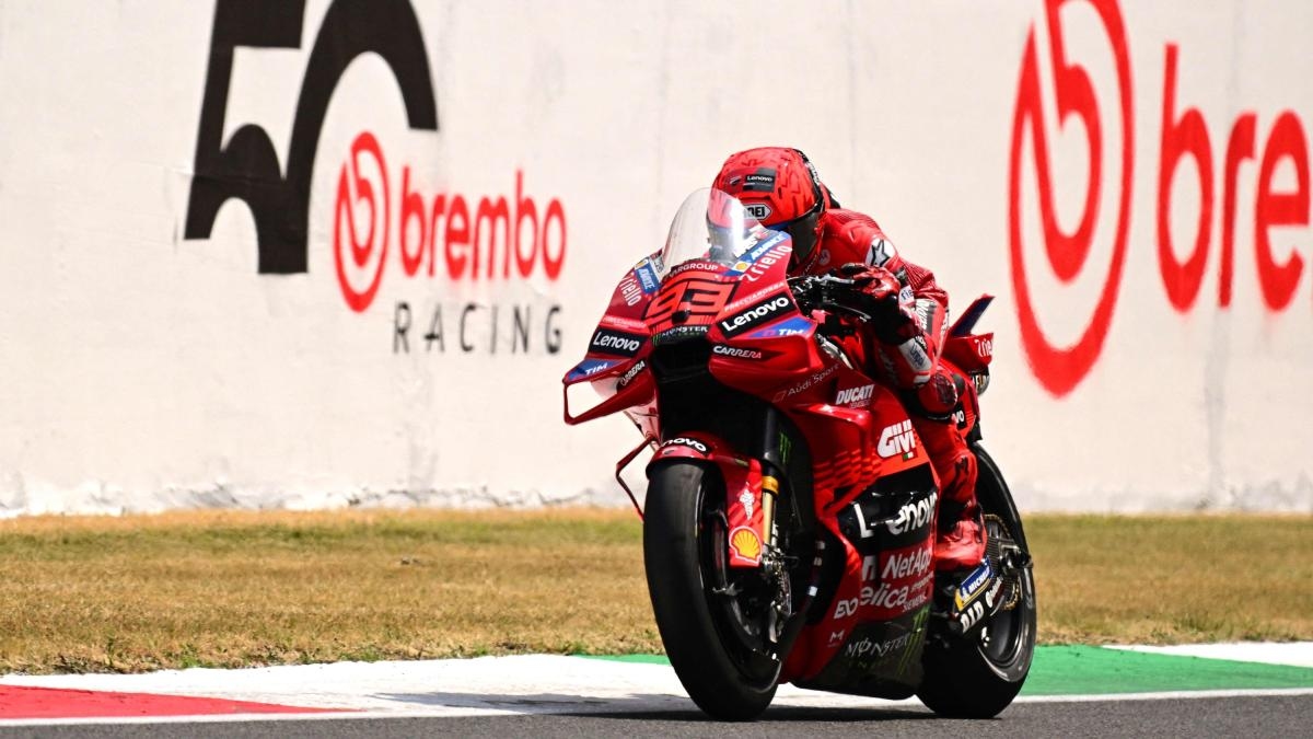 Octavo sprint para Marc Márquez en Mugello. Bagnaia sufre, pero termina tercero.
