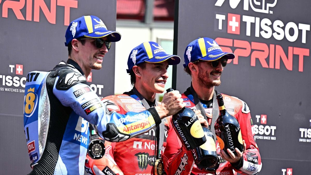 La amargura de Bagnaia: "Quería luchar para ganar". Marc Márquez: "¡Menuda remontada!"