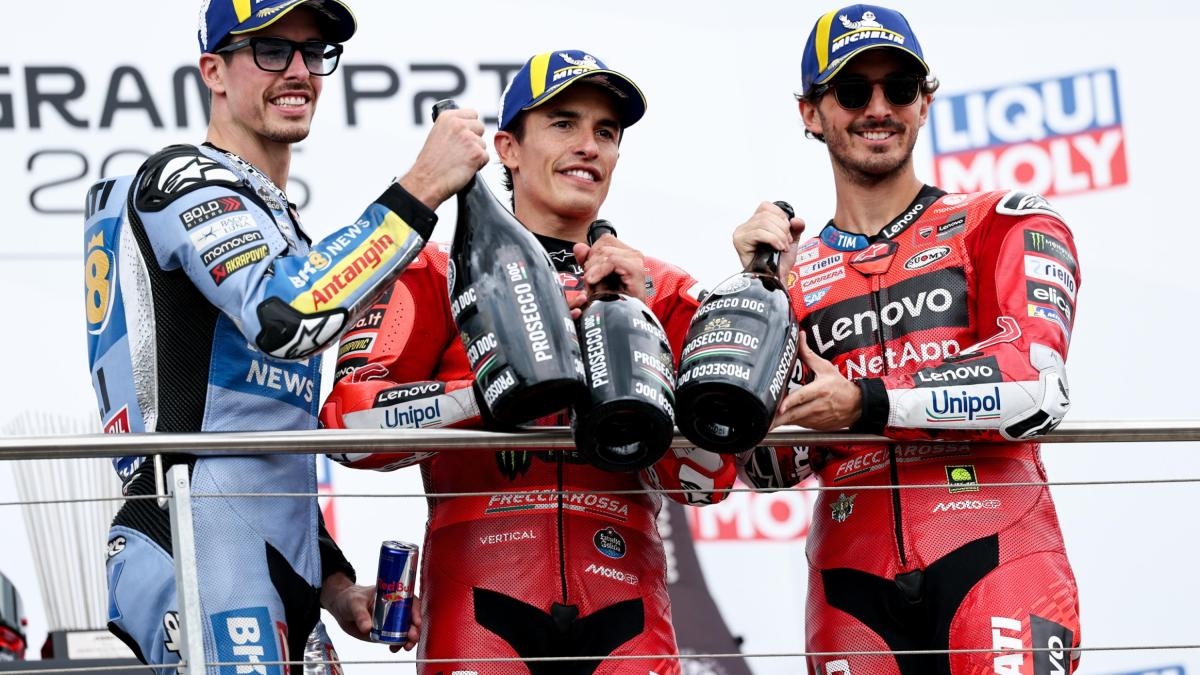 Bagnaia: "Devo fare step avanti". Marquez: "Vittoria speciale al Sachsenring"