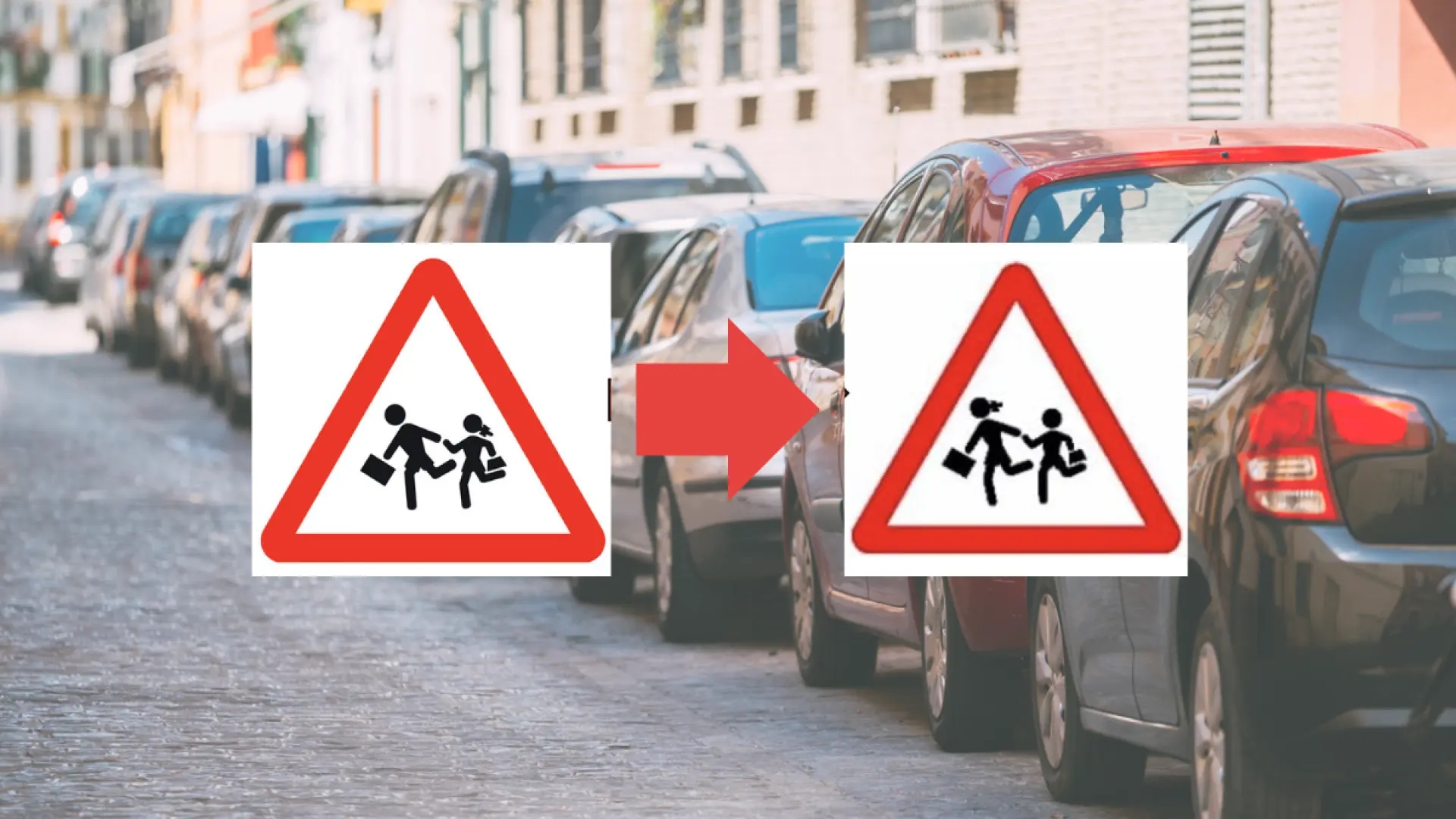 The new traffic signs with which the DGT eliminates gender connotations come into force.