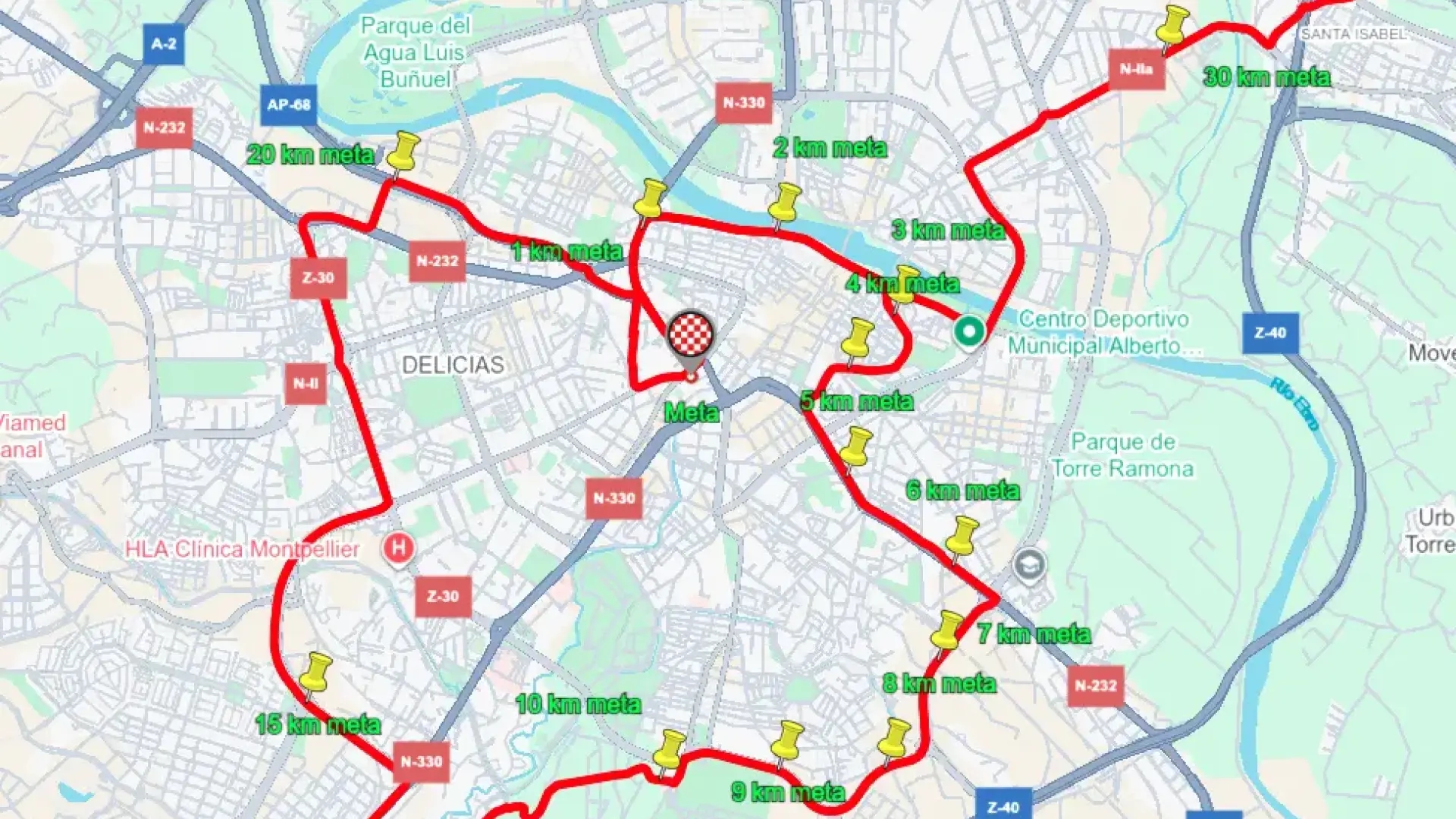 Estos son las calles cortadas al tráfico en Zaragoza por la llegada de La Vuelta a España
