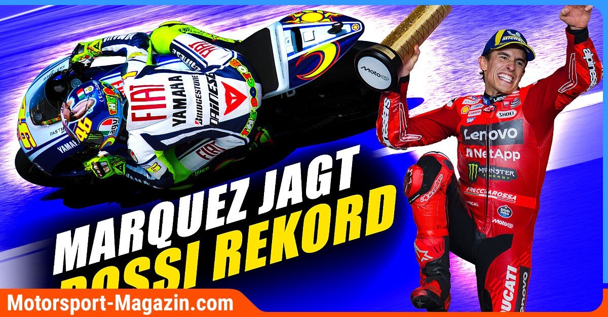 MotoGP - Video: Marc Marquez jagt Valentino Rossis MotoGP-Rekord: Nicht wichtig