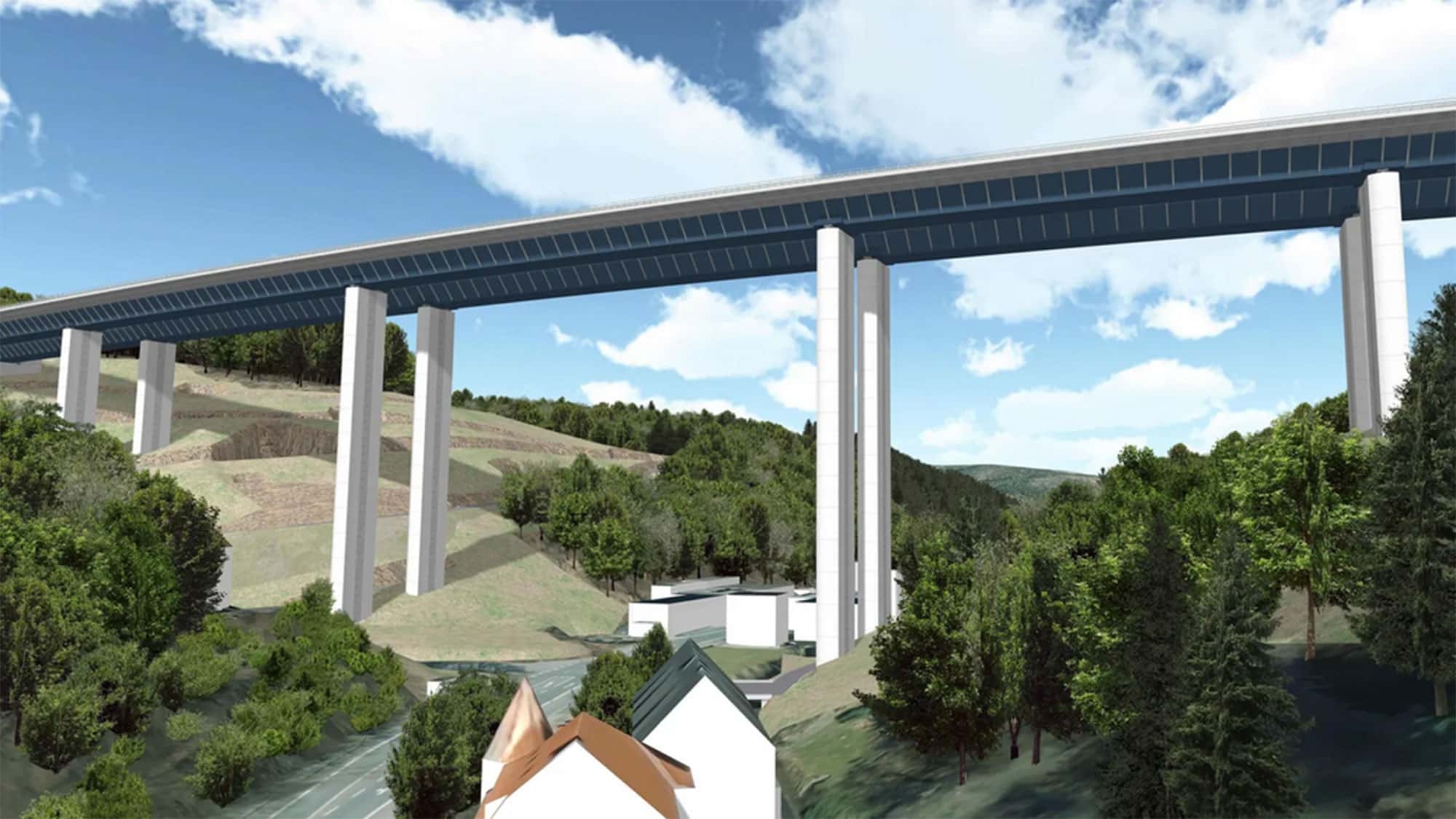 Rahmedetal Bridge almost finished: Bridge party on the A45