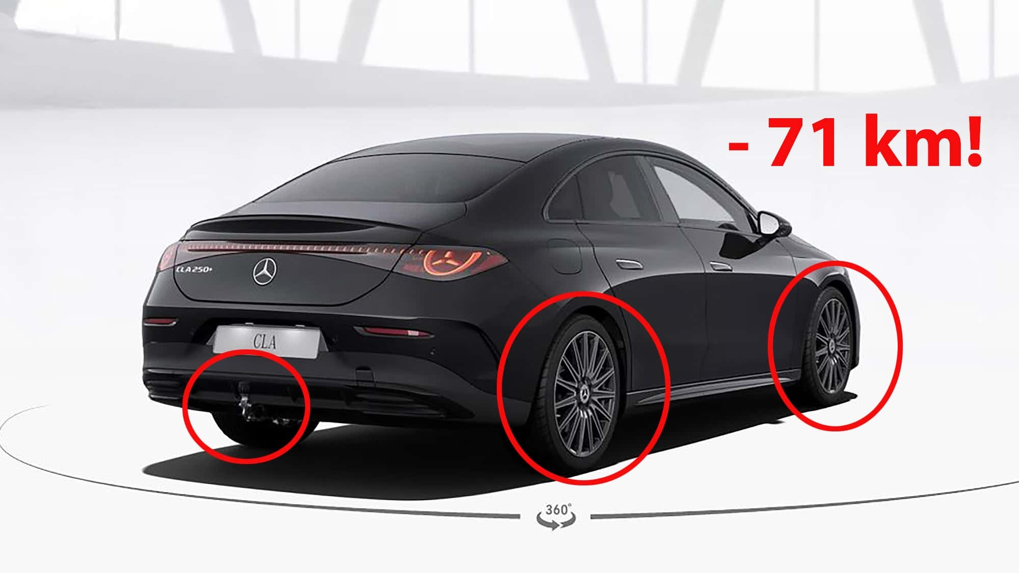 Mercedes CLA: 19-Zoll-Räder, Anhängerkupplung und Co.: Diese Extras lassen die CLA-Reichweite schrumpfen