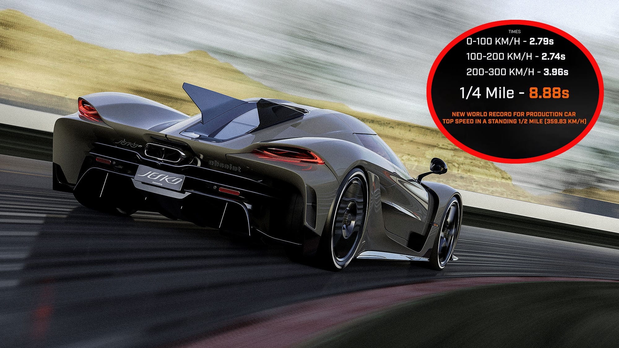 Koenigsegg Jesko Absolut: Schnellster Verbrenner auf der Viertelmeile