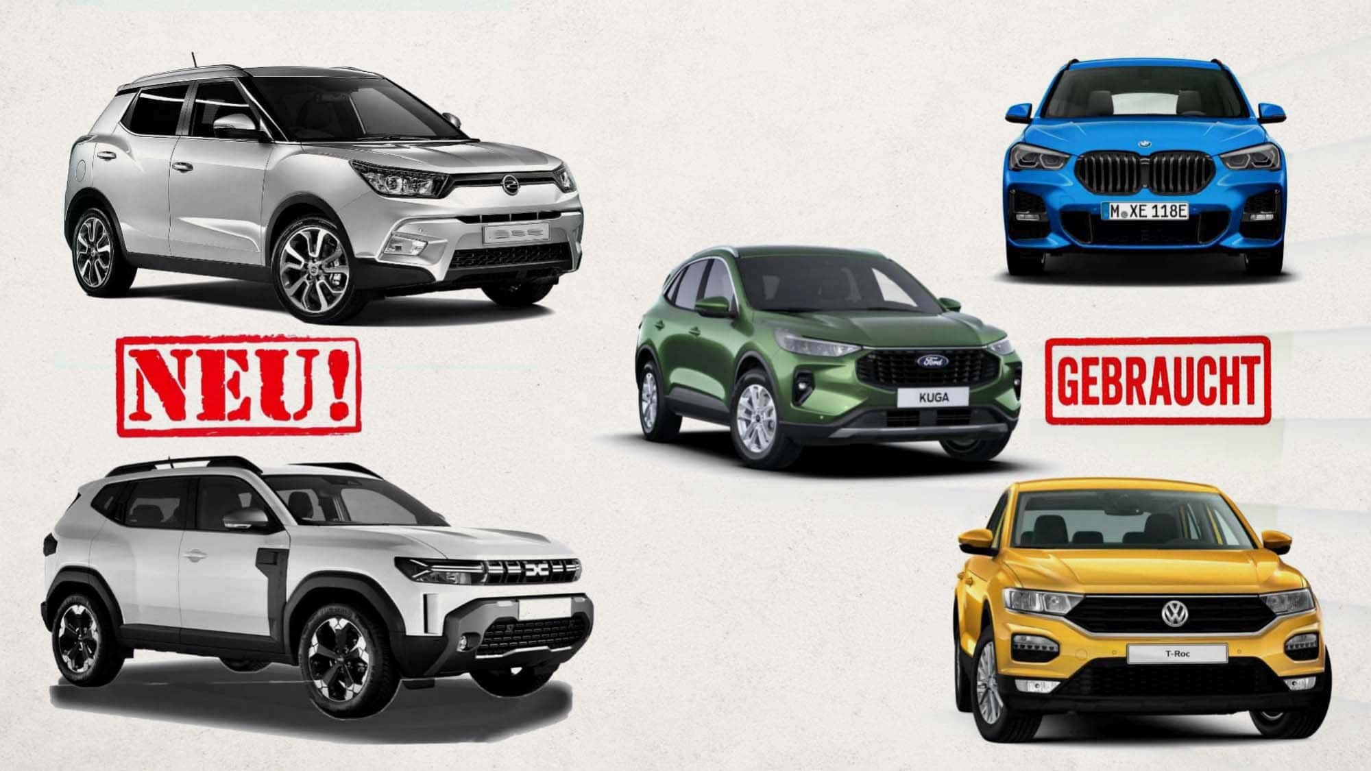 VW T-Roc, BMW X1 e Ford Kuga por 18.990 euros: O que os SUVs usados ​​oferecem pelo preço do Duster e do Nomad?