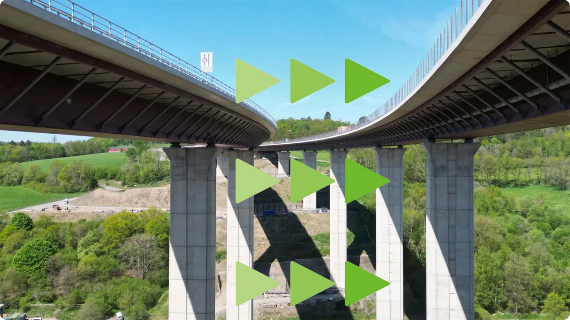 New A45 bridge is shifted sideways: 40,000 tons drive on grease
