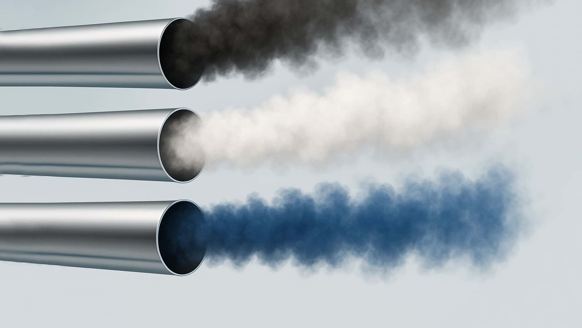Zwarte, witte of blauwe rook uit de uitlaat: wat betekenen de kleuren van de uitlaat?