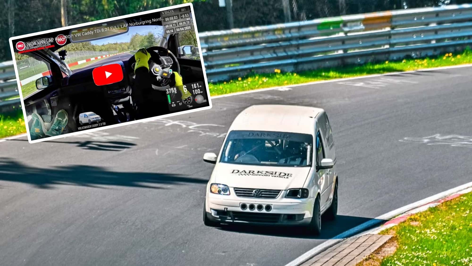 New lap record for vans on the Nordschleife: British VW Caddy breaks record in the Green Hell