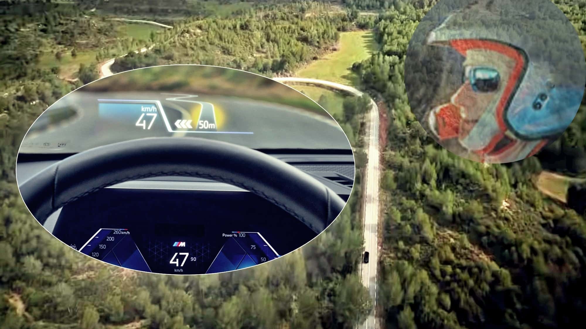 BMW Curve-Ahead-View comme un copilote de rallye : le copilote est désormais assis à l'écran