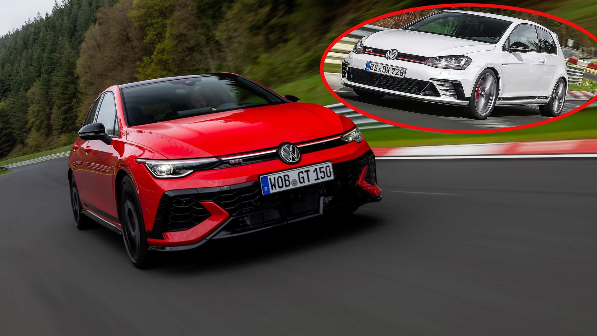 VW Golf 8 GTI Edition 50 vs. Golf 7 GTI Clubsport S: One extreme GTI is faster, the other more radical
