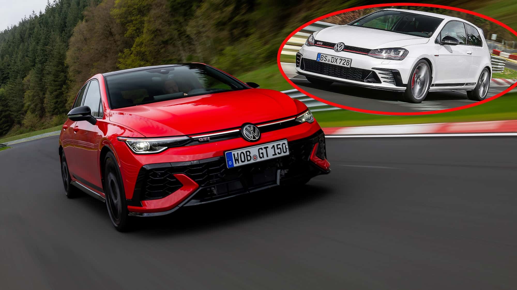 VW Golf 8 GTI Edition 50 vs. Golf 7 GTI Clubsport S: One extreme GTI is faster, the other more radical