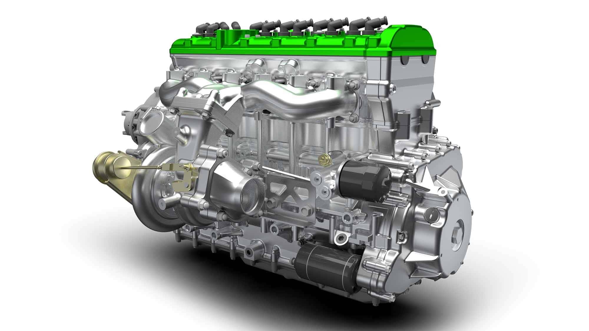 Sześciocylindrowy rzędowy z turbodoładowaniem od Kawasaki: Monster Turbo – 2,1 litra, 375 KM, 6 cylindrów