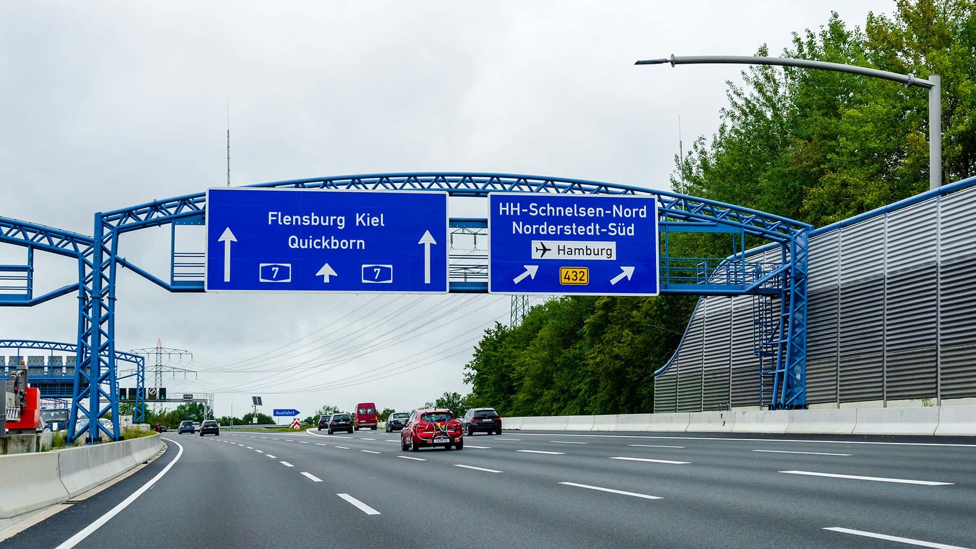 55 ore di chiusura totale: autostrada A7 vicino ad Amburgo chiusa nel fine settimana