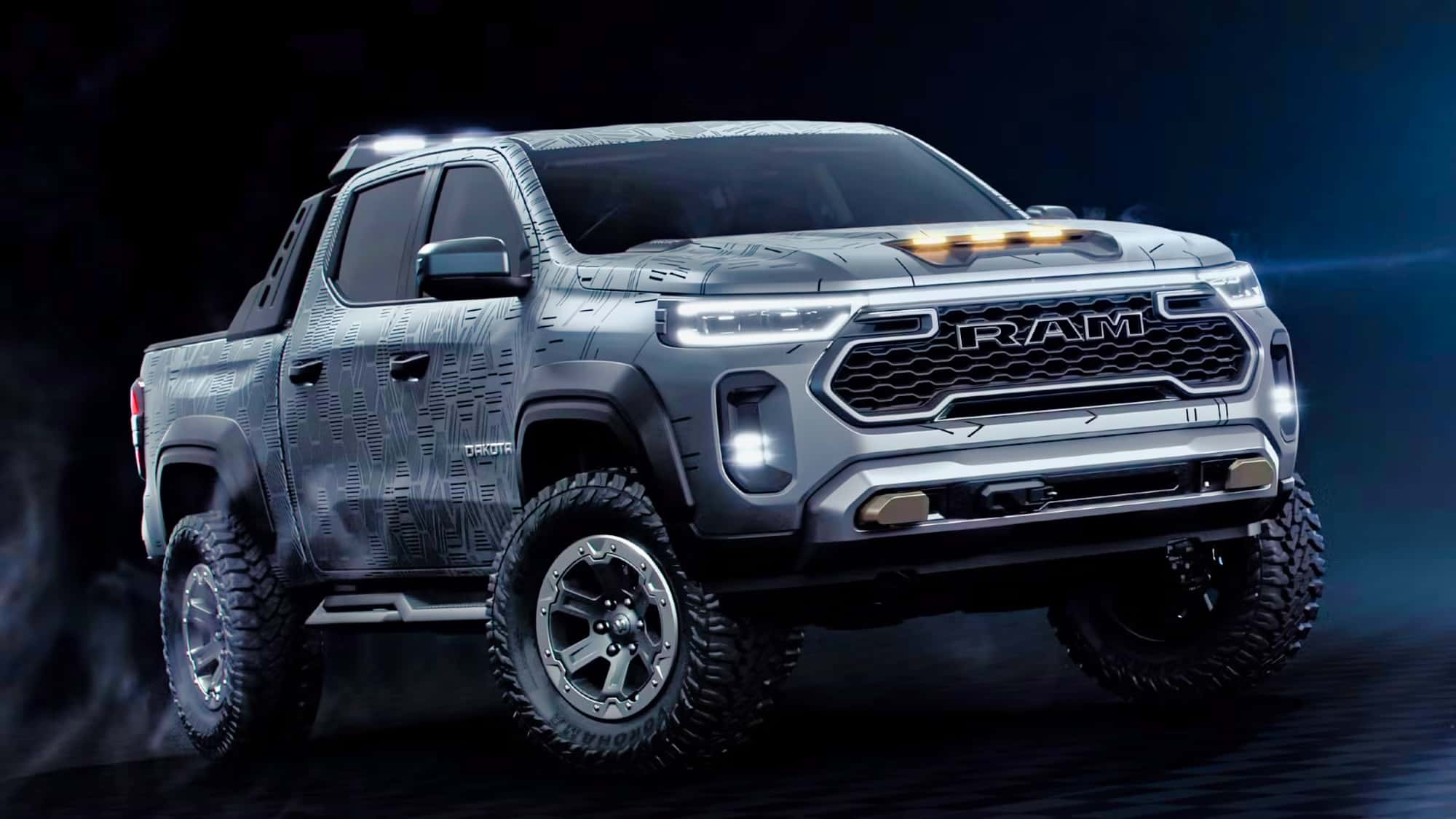 Ram Dakota Nightfall Concept: picape Ram bacana no formato Ford Ranger