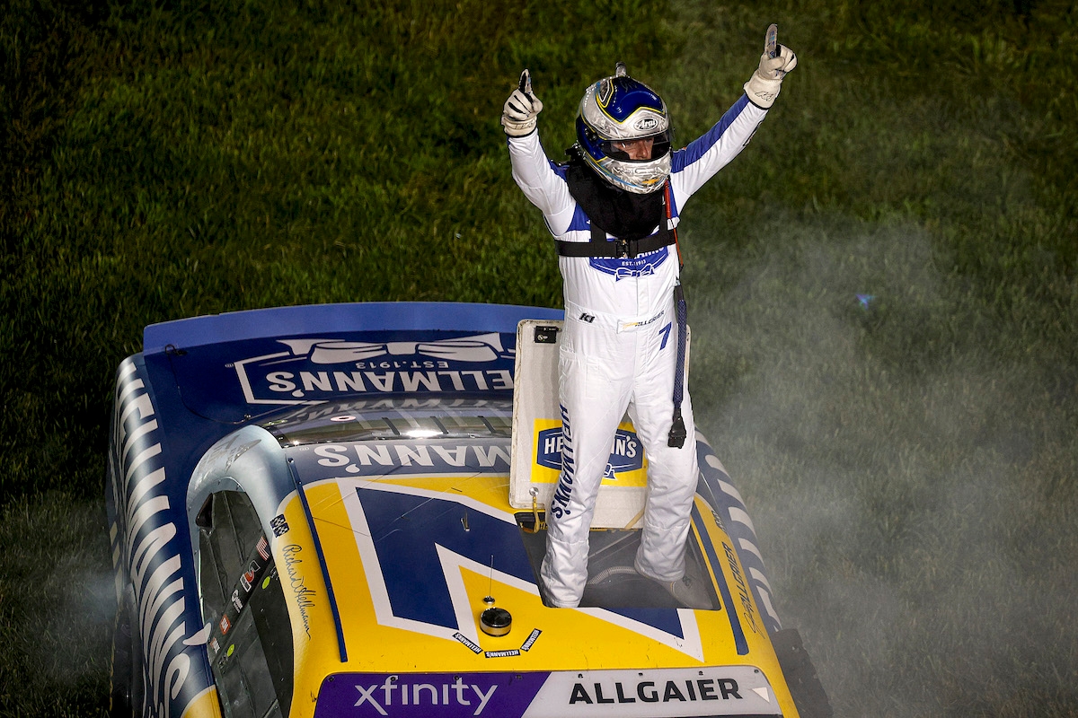 Allgaier Plays Guitar In Nashville Xfinity Score