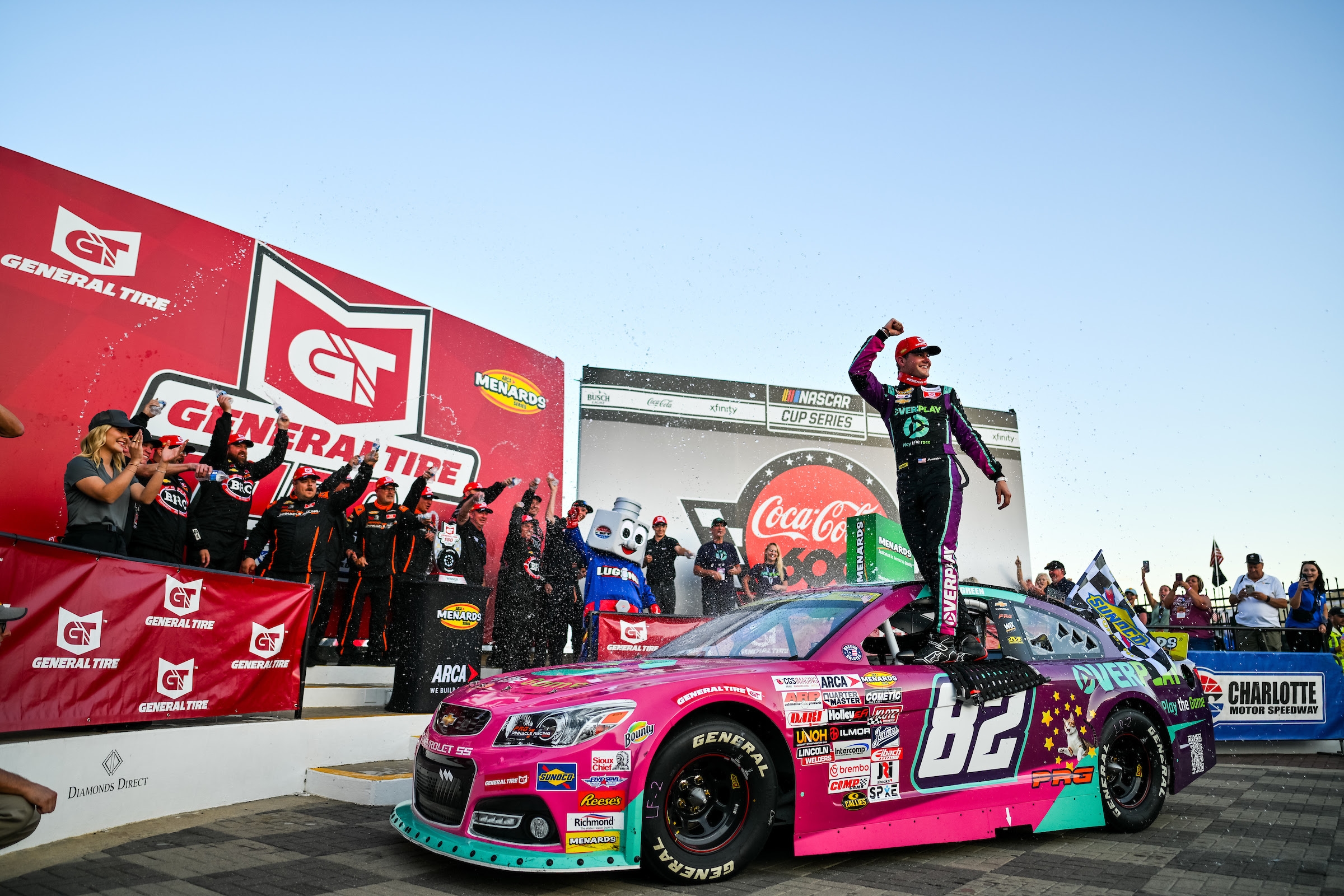 It’s A Green Day In Charlotte ARCA Tussle
