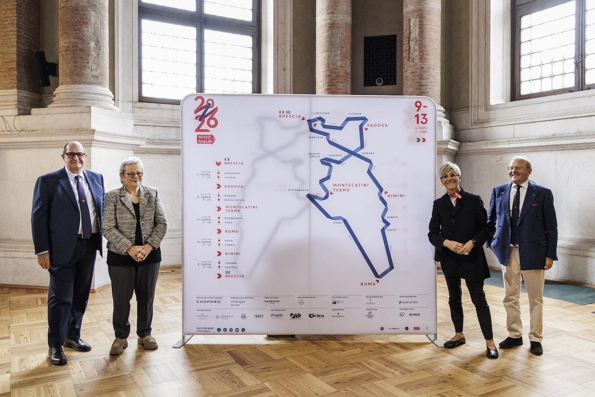 1000 Miglia 2026: Brescia-Rome-Brescia, de show keert terug naar de straten