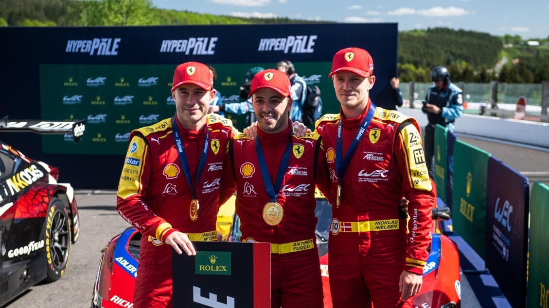 Wec: tre Ferrari davanti a tutti in qualifiche della 6 Ore di Spa