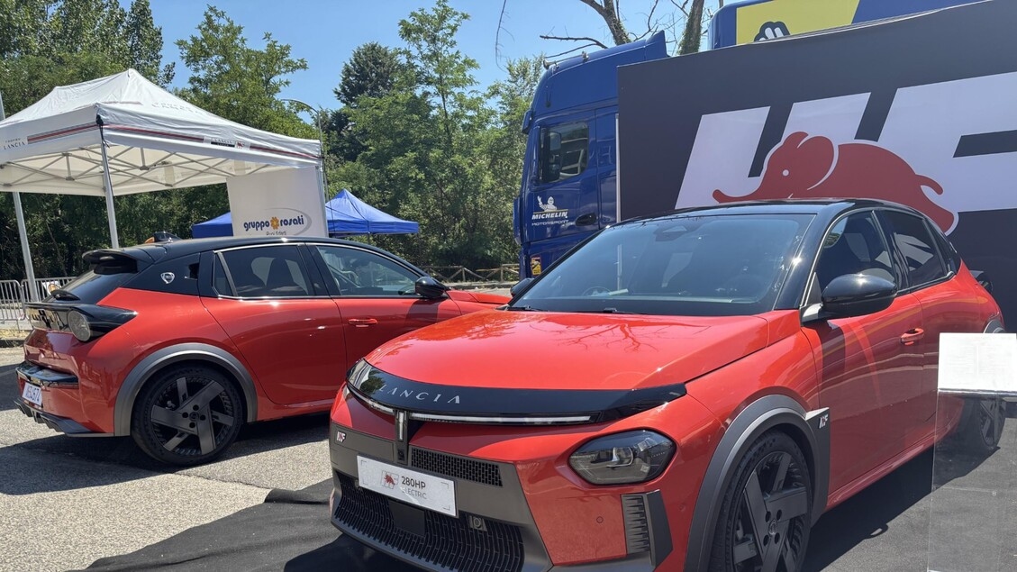 With Lancia Ypsilon HF following the Rome Capital Rally