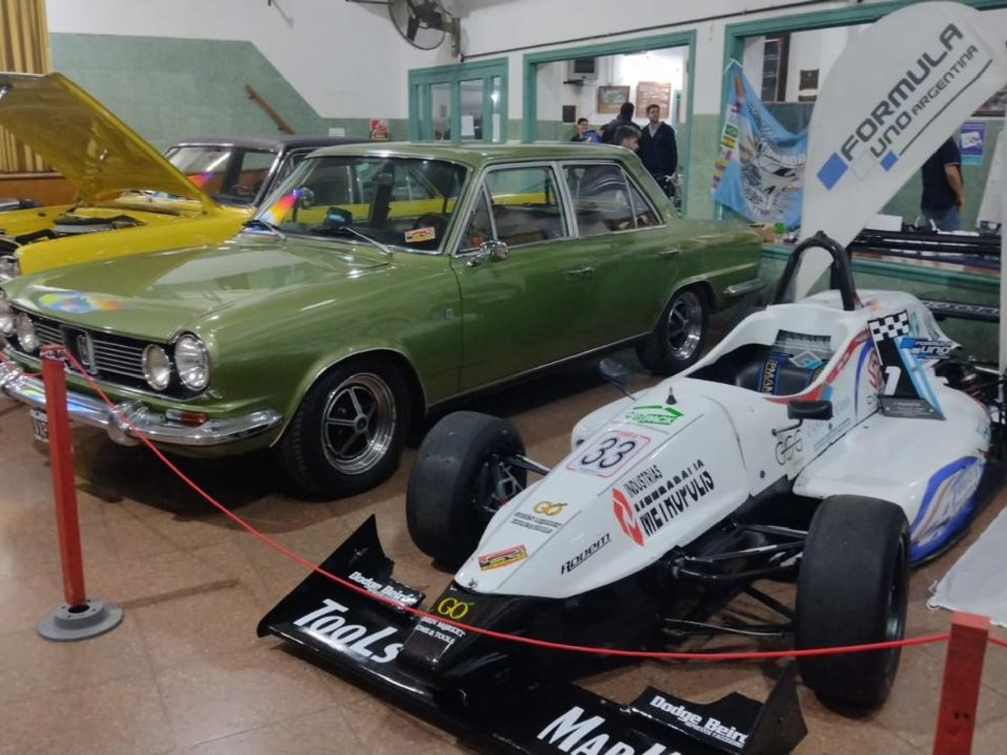 Auto Expo: More than 200 cars on display at a Buenos Aires school.