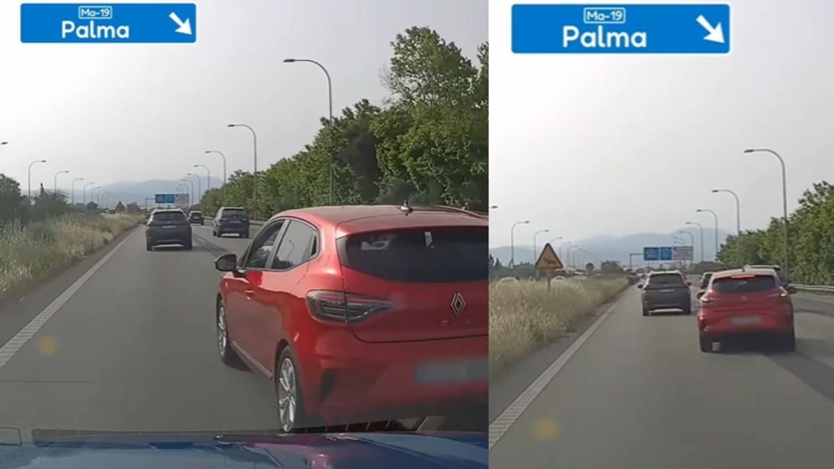 Una serie di manovre pericolose su un'autostrada di Maiorca ha lasciato migliaia di persone senza parole: "Non vedo l'ora che esca la nuova GTA".