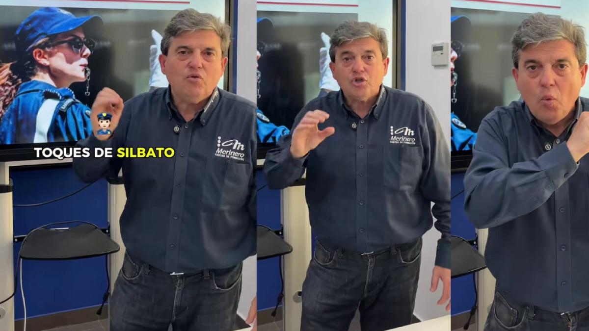 A driving instructor teaches you how to interpret the sound of a traffic officer's whistle: "To avoid confusion, you just need to consider whether the blast is short or long."