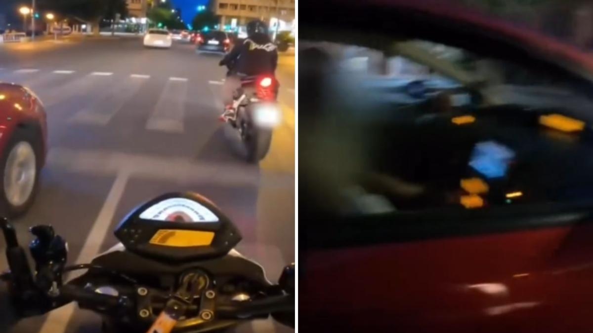 Ele perde uma curva obrigatória à esquerda e eles têm uma conversa curiosa enquanto dirigem: “Ele ainda não percebeu isso”.