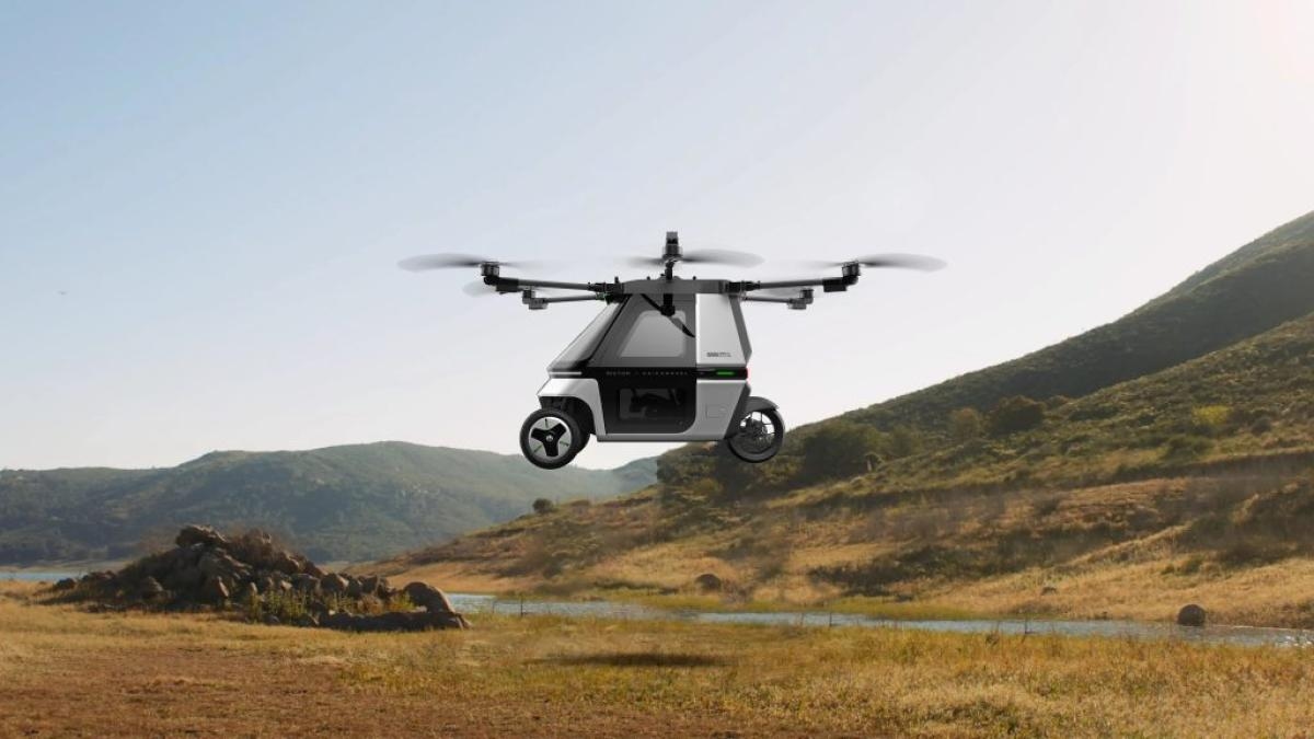 New electric flying motorcycle: 40 minutes of airtime and a higher price than a Mercedes or Audi.