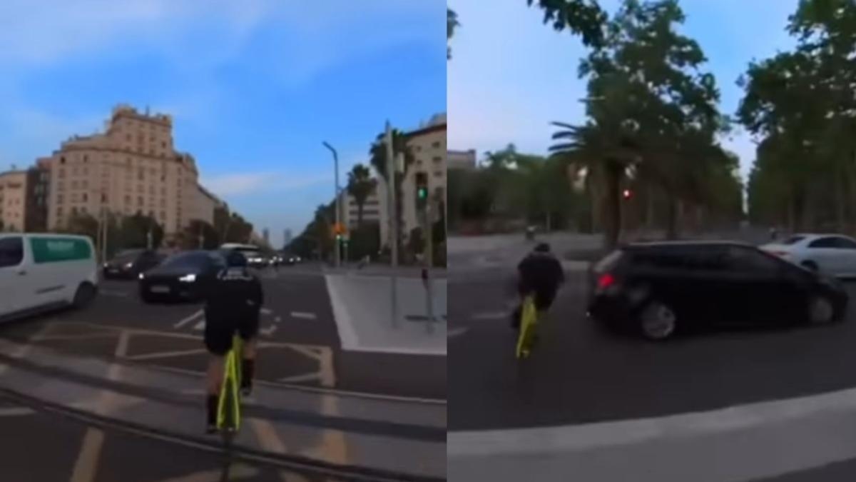 La guida spericolata di tre ciclisti a Barcellona ha lasciato migliaia di persone sbalordite: "Che mancanza di apprezzamento per la vita".