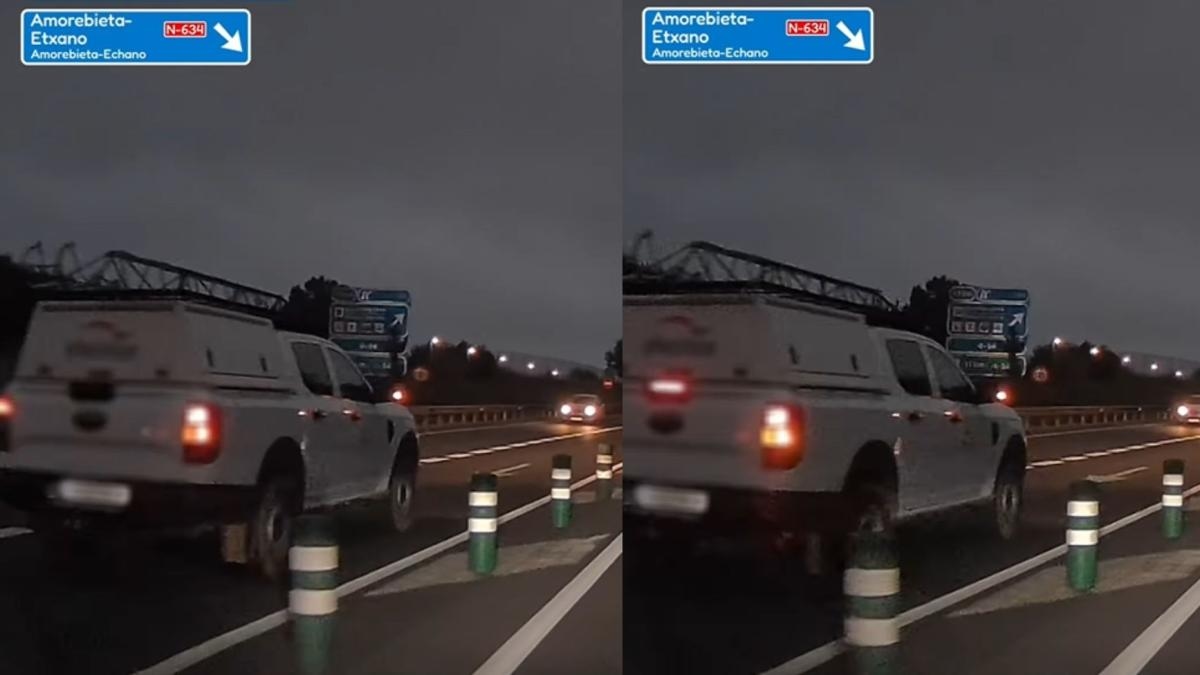 Guida contromano su una strada della Biscaglia senza rendersene conto, e migliaia di persone si chiedono: "Regalano la patente?"