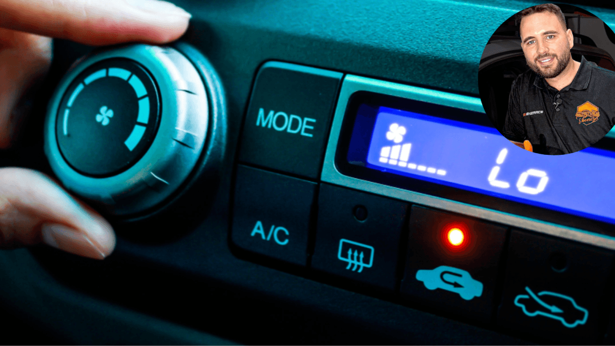Juan José, monteur: "Je ziet de wijzer niet omhoog gaan, maar het is normaal dat de auto warmer wordt als je de airconditioning aanzet. De ventilator slaat dan aan om de auto af te koelen."