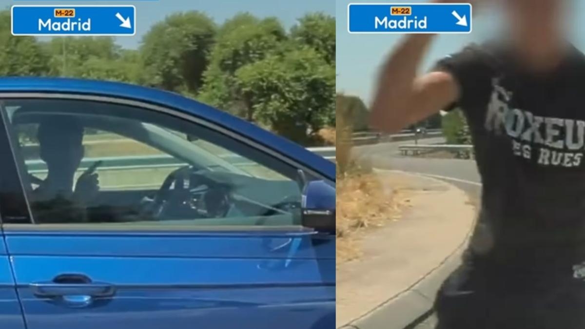 Migliaia di persone sono indignate per le molteplici manovre pericolose di questo giovane autista nel mezzo di una scenata con un'altra auto a Madrid: "Un moccioso arrogante con una patente praticamente nuova di zecca".