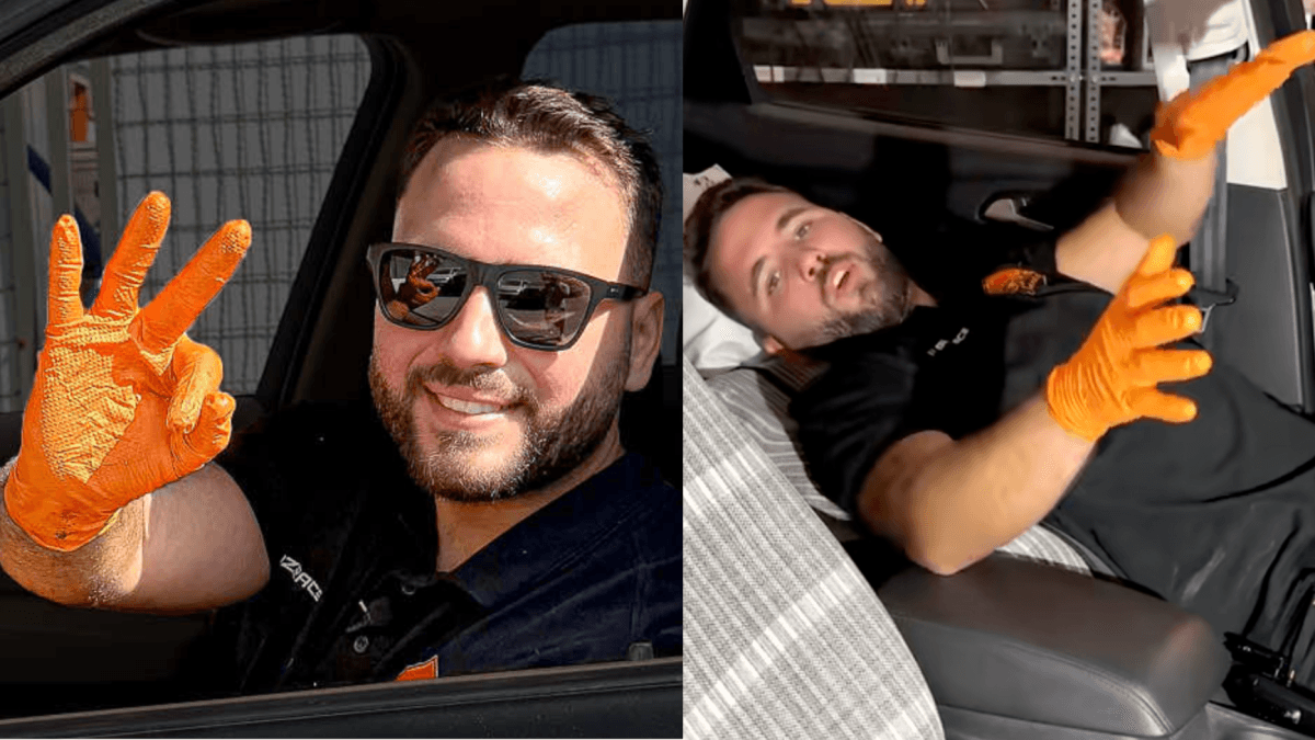 Juan José, monteur: "Het is prima als je de hele nacht in je auto moet slapen met de airconditioning aan, maar het is beter om dat in een open veld te doen met de motorkap omhoog."