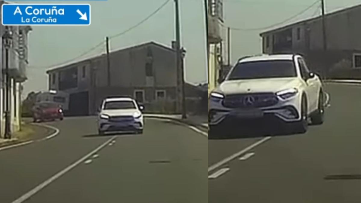 Si ritrova faccia a faccia con un'auto che procedeva in mezzo alla corsia nella direzione opposta, in una curva di una strada di A Coruña, ed è costretto a frenare bruscamente per evitare un incidente: "Quanto sarebbe stato spaventoso".