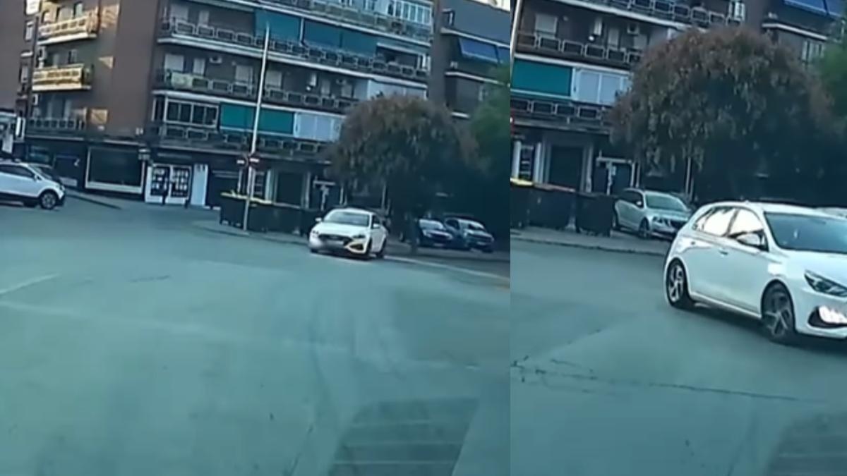 Er filmt das ungewöhnliche Manöver eines Autofahrers beim Einfahren in Madrid und erntet dafür heftige Kritik: „Hätte er den Blinker gesetzt, hätten Sie bremsen können.“