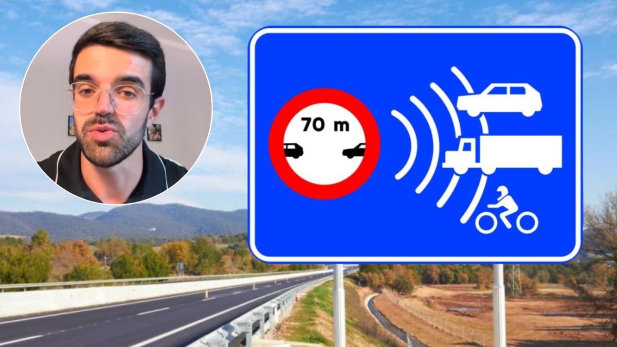 Jorge Lozano, abogado: “Hay una nueva señal de tráfico por la que te pueden multar con 200 euros y 4 puntos del carnet si no mantienes una distancia de seguridad con el coche de delante”