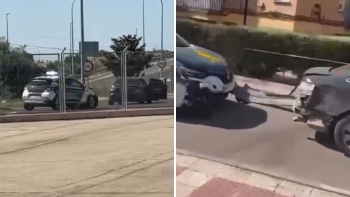 The spectacular police chase involving several patrol cars trying to catch a vehicle that had fled on a highway in Parla: "The new GTA VI is coming strong."