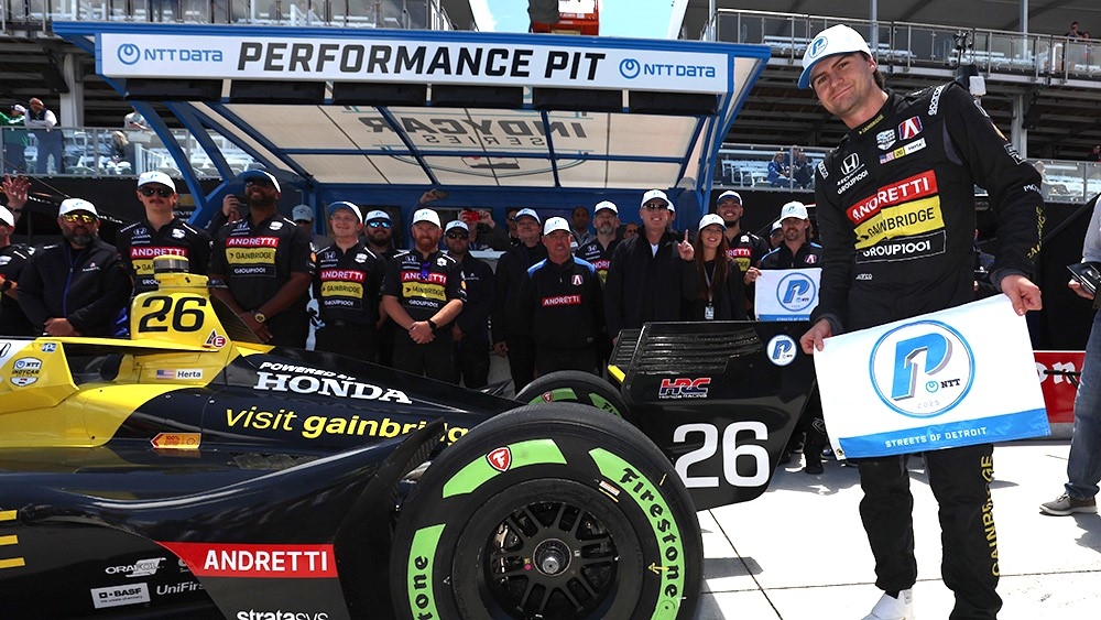 Colton Herta mantém Andretti em movimento com a pole position do Motor City