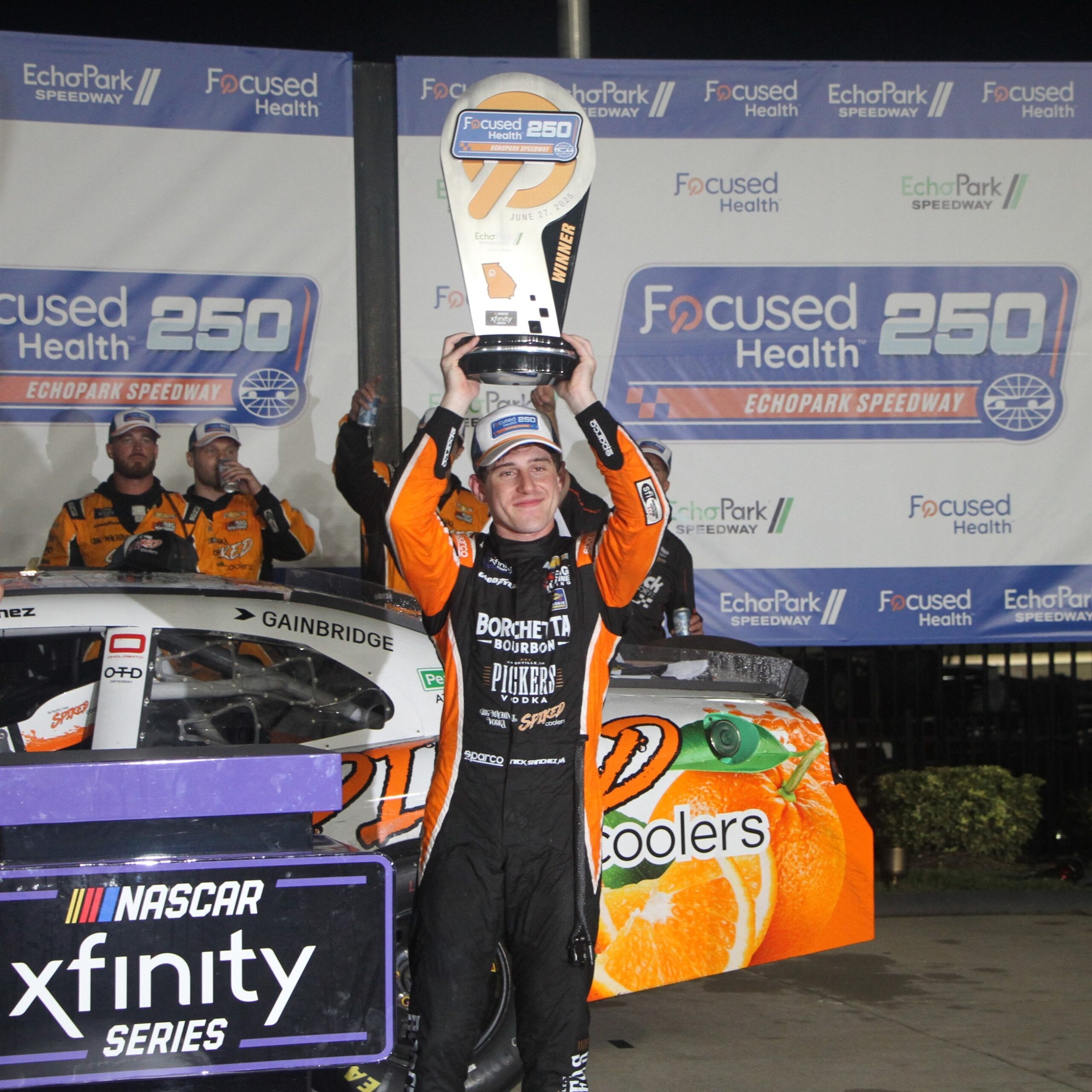 NICK SANCHEZ VENCE A XFINITY FOCUSED HEALTH 250 NO ECHO PARK SPEEDWAY EM ATLANTA