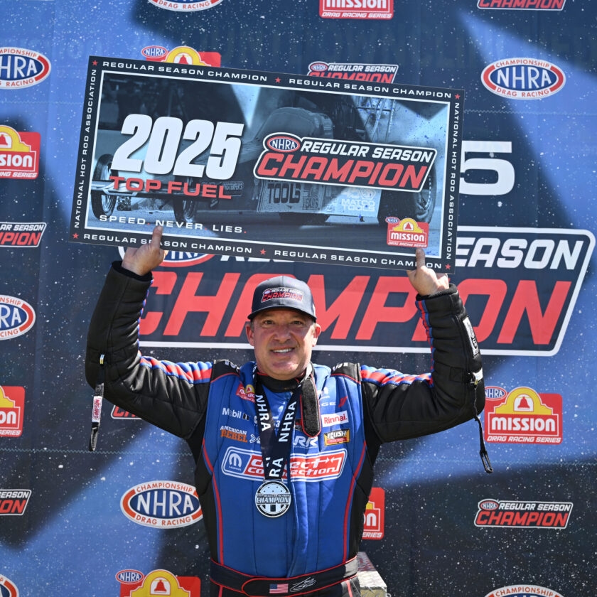 TONY STEWART WINS NHRA REGULAR SEASON CHAMPIONSHIP