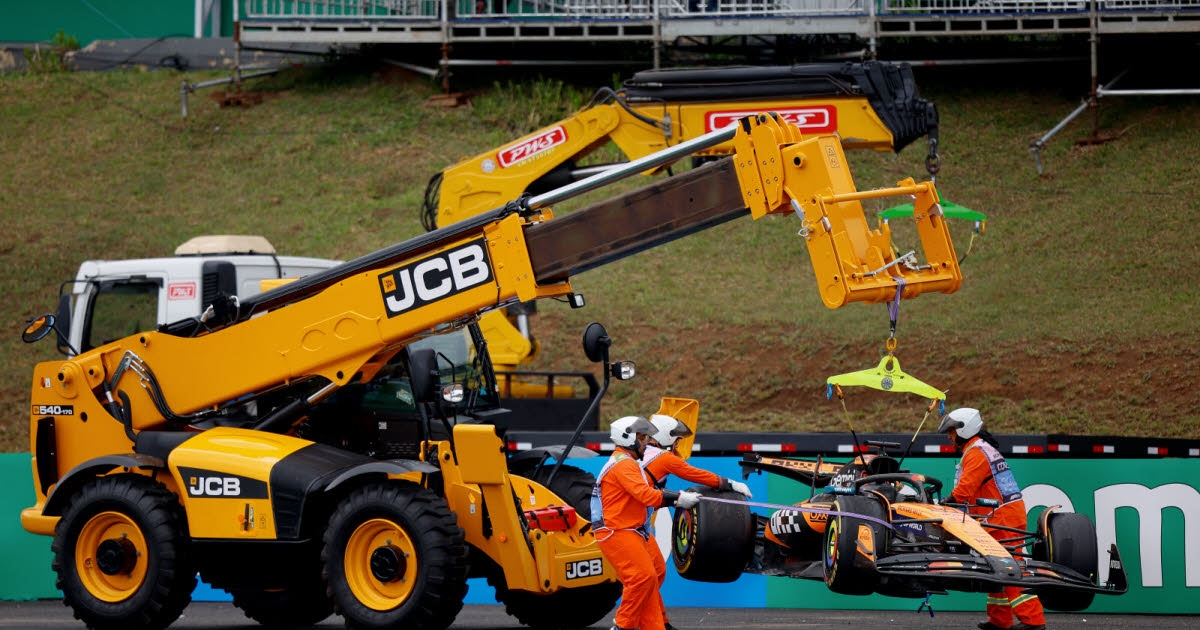 Formula 1. Piastri duvara çarptı, Norris Brezilya'daki sprint'i kazanarak fırsatı değerlendirdi